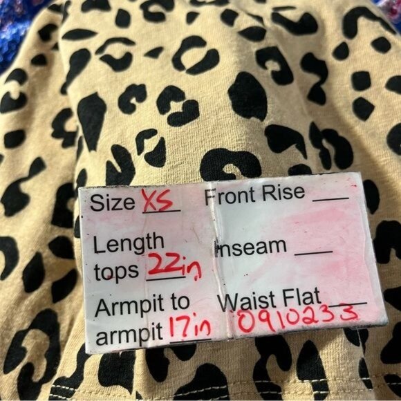 J. Crew orange leopard print twist front sleeveless cotton cropped shirt size xs - Picture 10 of 11